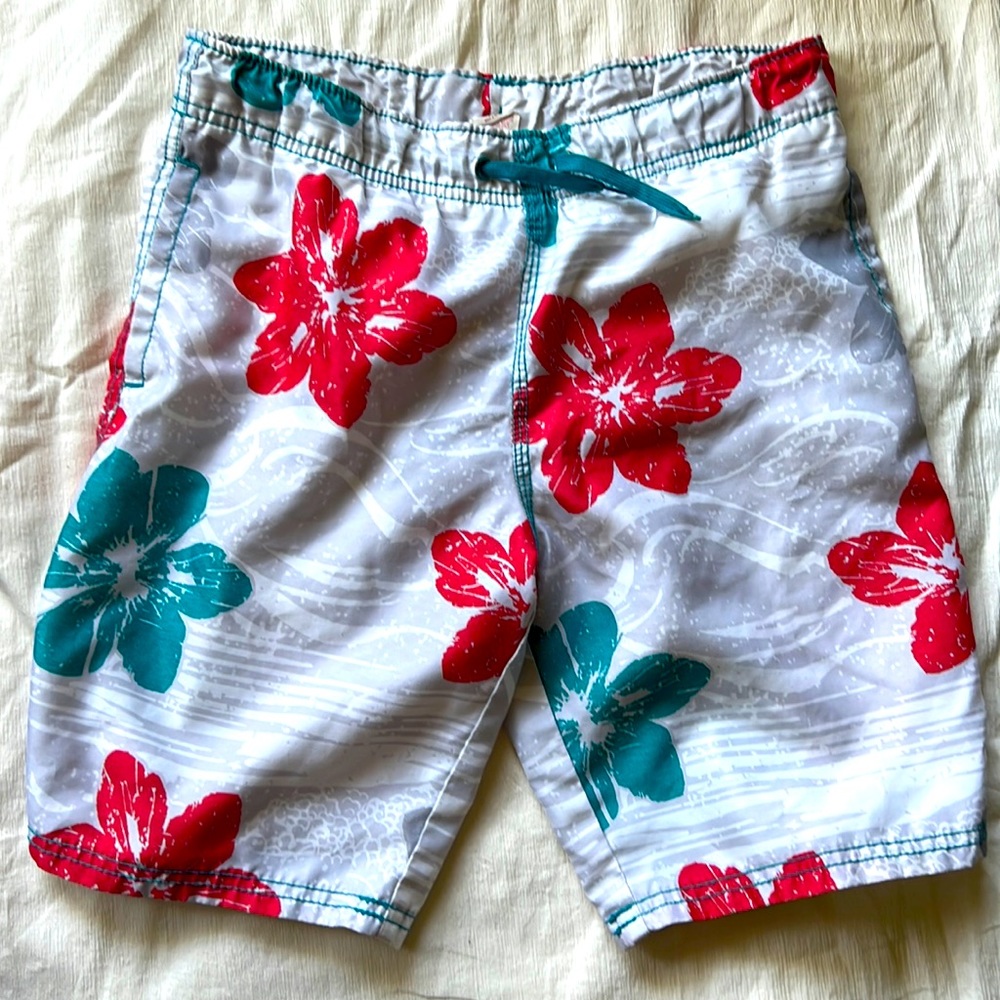 Mossimo Supply Co Boys Swim Trunks in Light Grey.